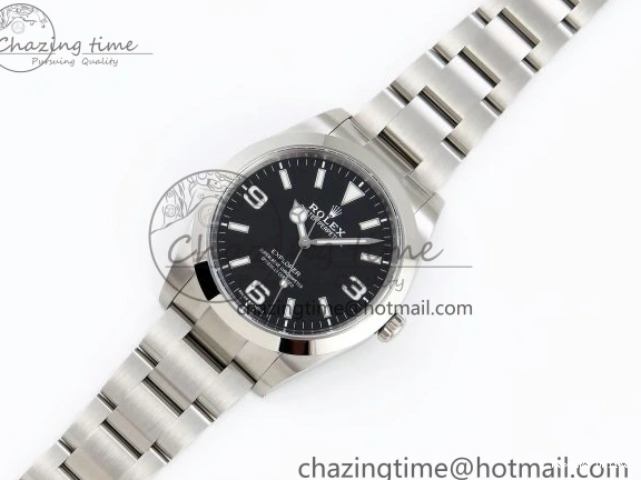 0120 Trendsetting Explorer I 214270 39mm Clean 1:1 Best Edition Black Dial on SS Bracelet VR 1738